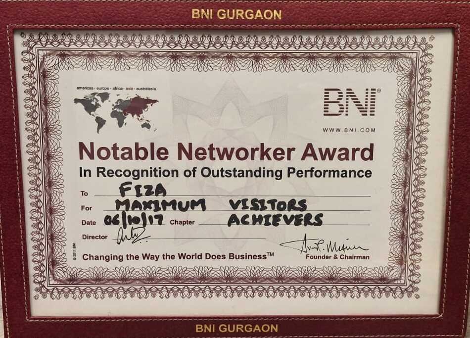 Notable Networker Award